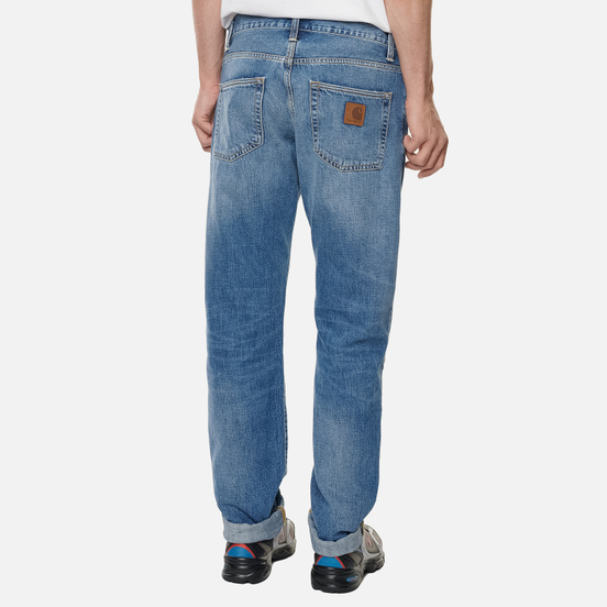 Мужские джинсы Carhartt WIP Klondike 12 Oz Blue Mid Used Wash