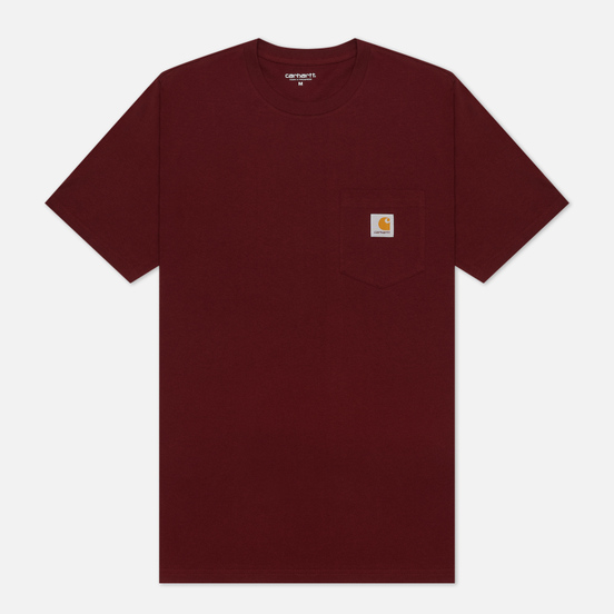 Мужская футболка Carhartt WIP S/S Pocket Bordeaux