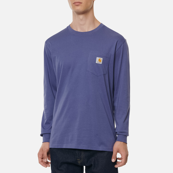 Мужской лонгслив Carhartt WIP L/S Pocket Cold Viola