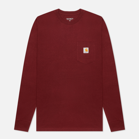 Мужской лонгслив Carhartt WIP L/S Pocket Bordeaux