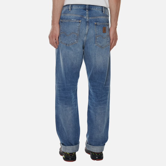 Мужские джинсы Carhartt WIP Marlow 12 Oz Blue Mid Used Wash