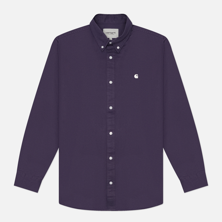 Мужская рубашка Carhartt WIP Madison, цвет фиолетовый, размер M