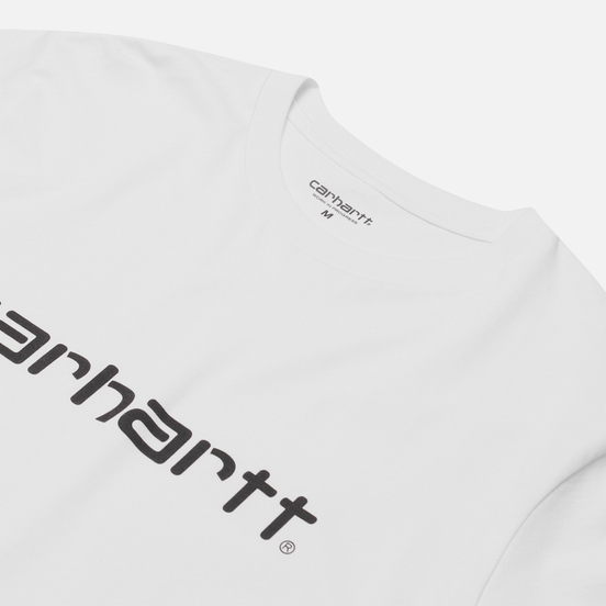 Мужская футболка Carhartt WIP S/S Script White/Black