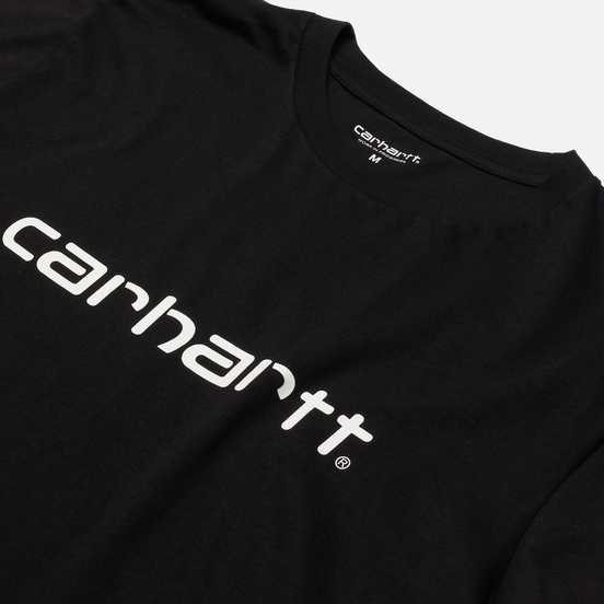 Мужская футболка Carhartt WIP S/S Script Black/White
