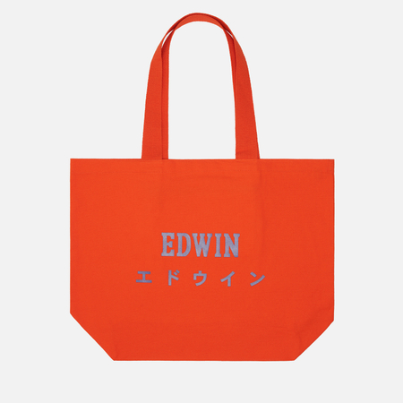 фото Сумка edwin logo tote shopper, цвет красный