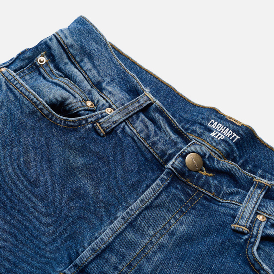Мужские джинсы Carhartt WIP Klondike 14 Oz Blue Mid Used Wash