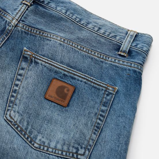 Мужские джинсы Carhartt WIP Klondike 14 Oz Blue Worn Bleached