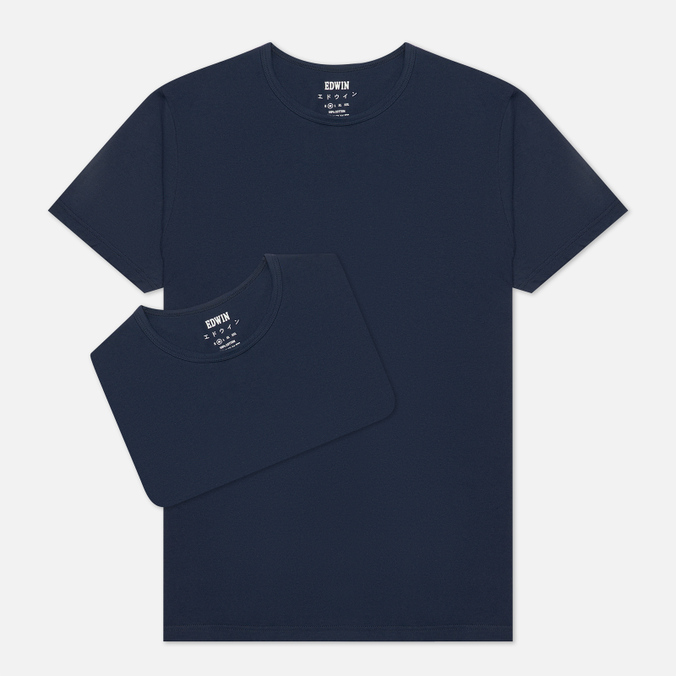 Комплект мужских футболок Edwin, цвет синий, размер XL