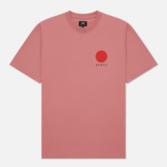 Мужская футболка Edwin, цвет розовый, размер L I025020.0WT.67 Japanese Sun - фото 1