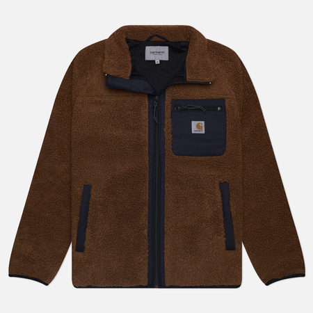 Мужская флисовая куртка Carhartt WIP Prentis Liner, цвет коричневый, размер M
