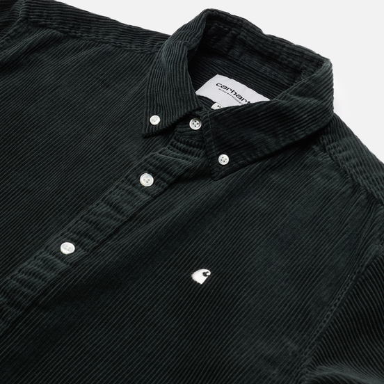 Мужская рубашка Carhartt WIP Madison 9.1 Oz Dark Teal/Wax
