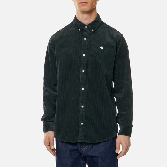 Мужская рубашка Carhartt WIP Madison 9.1 Oz Dark Teal/Wax
