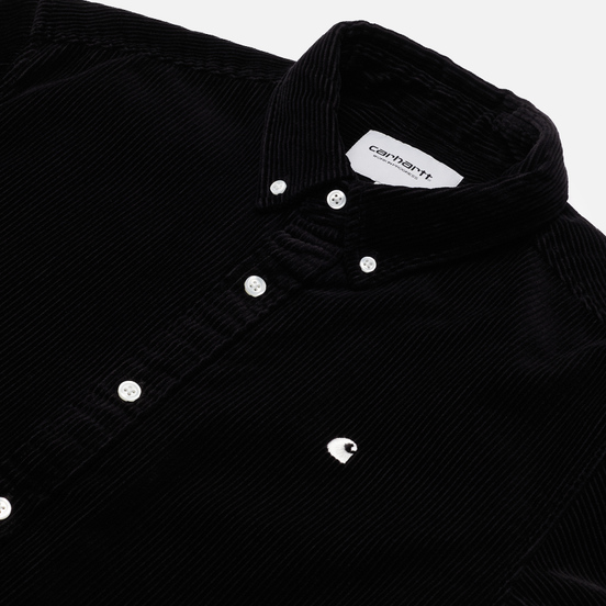 Мужская рубашка Carhartt WIP Madison 9.1 Oz Black/Wax