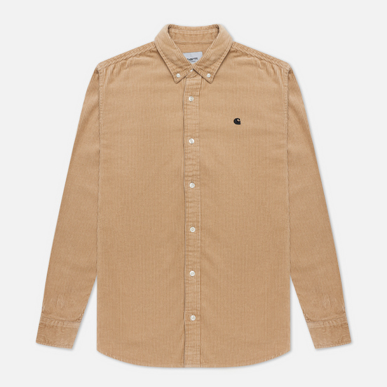 Мужская рубашка Carhartt WIP Madison 9.1 Oz Wall/Black