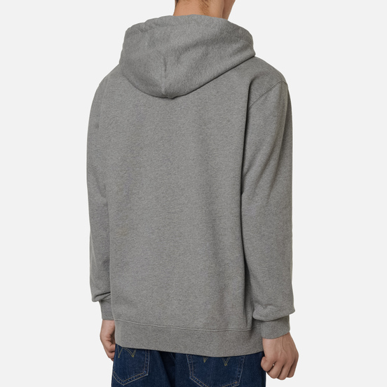 Мужская толстовка Edwin Sunset On Mount Fuji Hoodie Mid Grey Marl