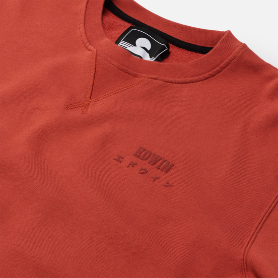 Мужская толстовка Edwin Base Crew Heavy Felpa Burnished Sunset Garment Washed