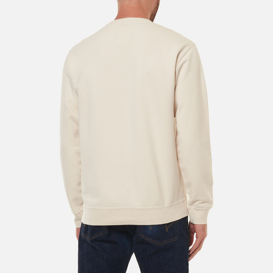 Мужская толстовка Edwin Base Crew Heavy Felpa Whisper White Garment Washed