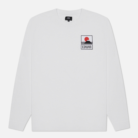 Мужской лонгслив Edwin Sunset On Mount Fuji White Garment Washed