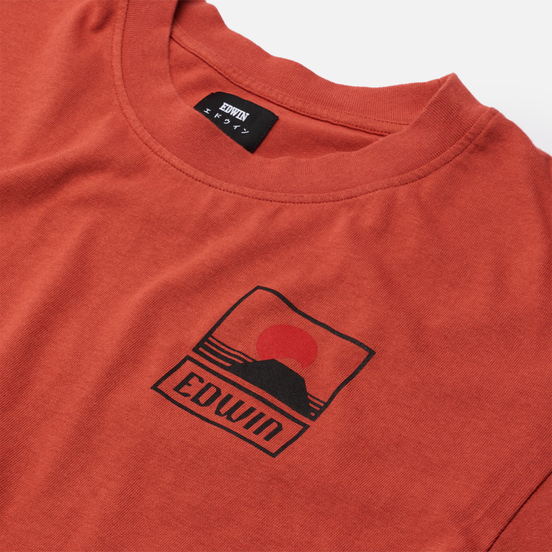 Мужская футболка Edwin Sunset On Mount Fuji Burnished Sunset Garment Washed