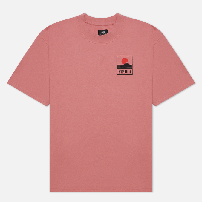 Мужская футболка Edwin, цвет розовый, размер XXL I025881.0WT.67 Sunset On Mount Fuji - фото 1