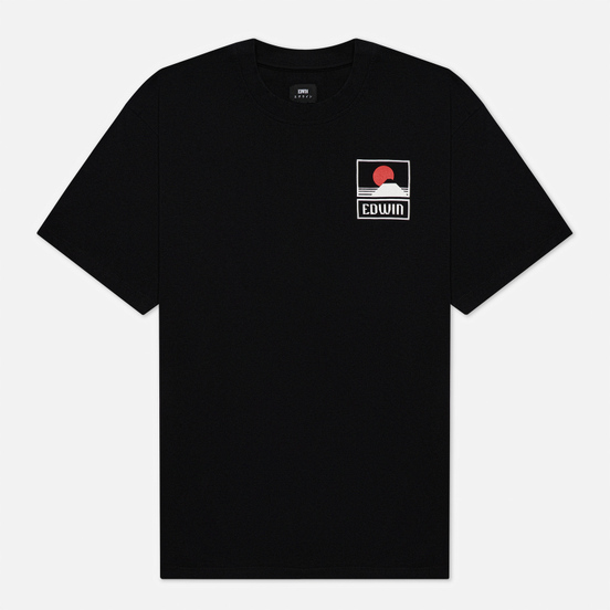 Мужская футболка Edwin Sunset On Mount Fuji Black Garment Washed