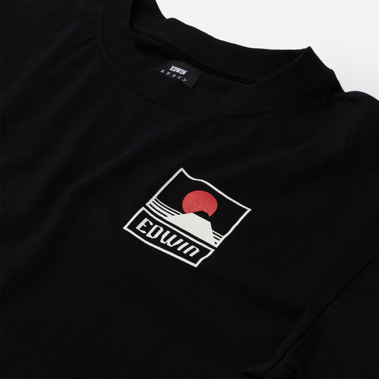 Мужская футболка Edwin Sunset On Mount Fuji Black Garment Washed