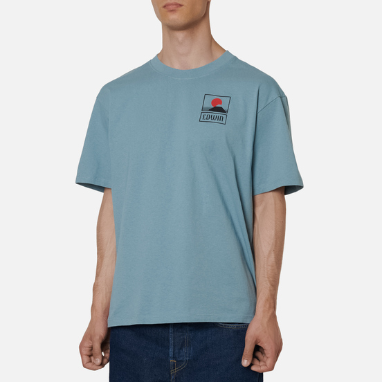 Мужская футболка Edwin Sunset On Mount Fuji Arona Garment Washed