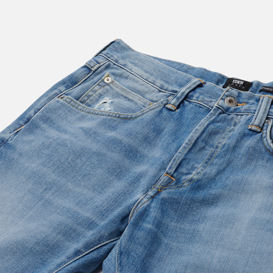 Мужские джинсы Edwin ED-55 Yoshiko Left Hand Denim 12.6 Oz Blue Noboku Wash