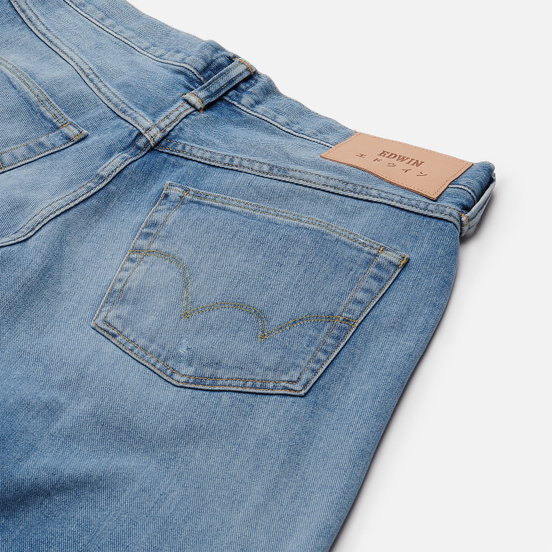 Мужские джинсы Edwin ED-55 Yoshiko Left Hand Denim 12.6 Oz Blue Noboku Wash