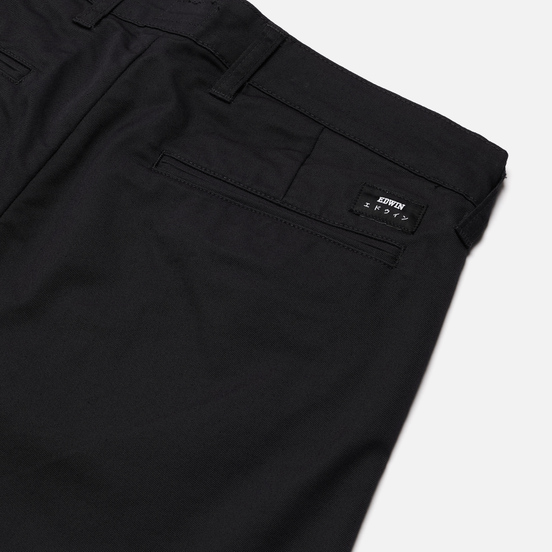 Мужские брюки Edwin ED-85 Chino CS Twill Poly Cotton 8.6 Oz Black Rinsed
