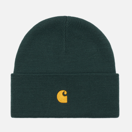 фото Шапка carhartt wip chase, цвет зелёный