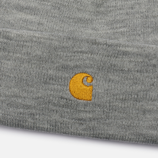 Шапка Carhartt WIP Chase Grey Heather/Gold