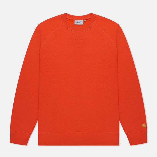 Мужская толстовка Carhartt WIP Chase 13 Oz Safety Orange/Gold