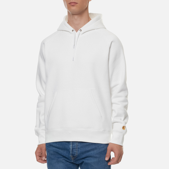 Мужская толстовка Carhartt WIP Chase 13 Oz Hooded White/Gold