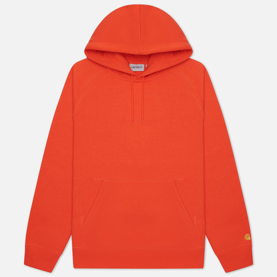 Мужская толстовка Carhartt WIP Chase 13 Oz Hooded Safety Orange/Gold