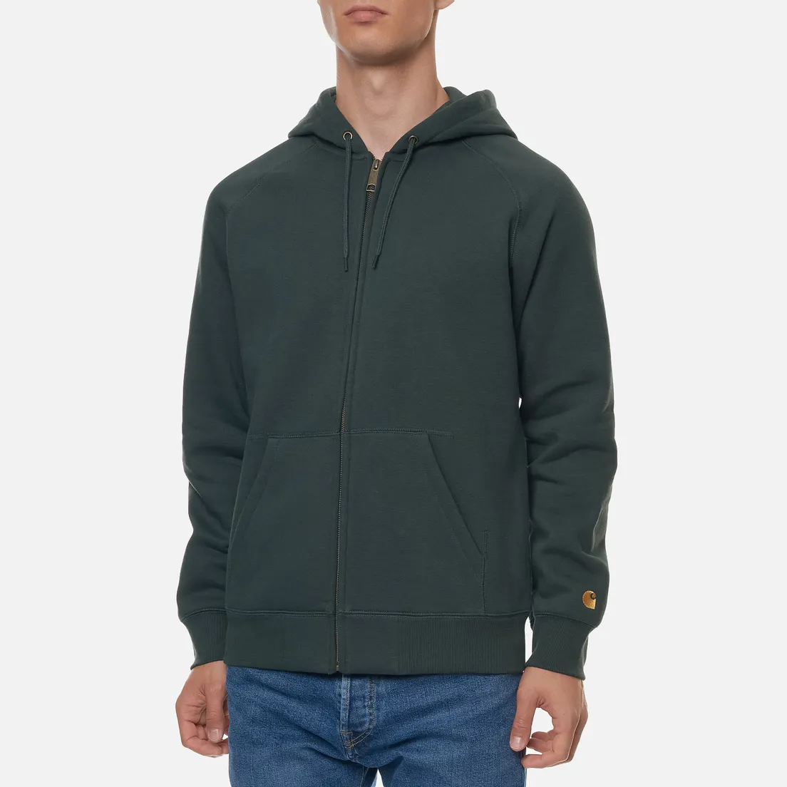 Carhartt WIP Мужская толстовка Chase 13 Oz Full-Zip Hoodie