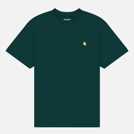 Мужская футболка Carhartt WIP Chase, цвет зелёный, размер L