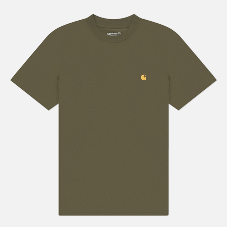 Мужская футболка Carhartt WIP Chase, цвет оливковый, размер S