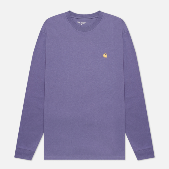 Мужской лонгслив Carhartt WIP L/S Chase Cold Viola/Gold