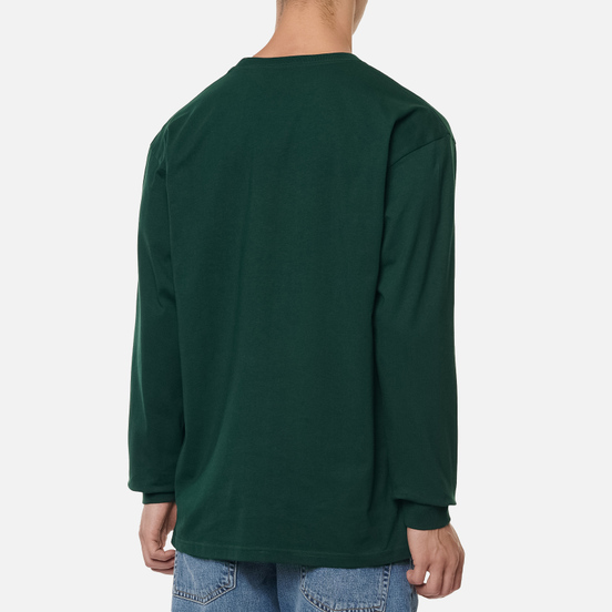 Мужской лонгслив Carhartt WIP L/S Chase Bottle Green/Gold