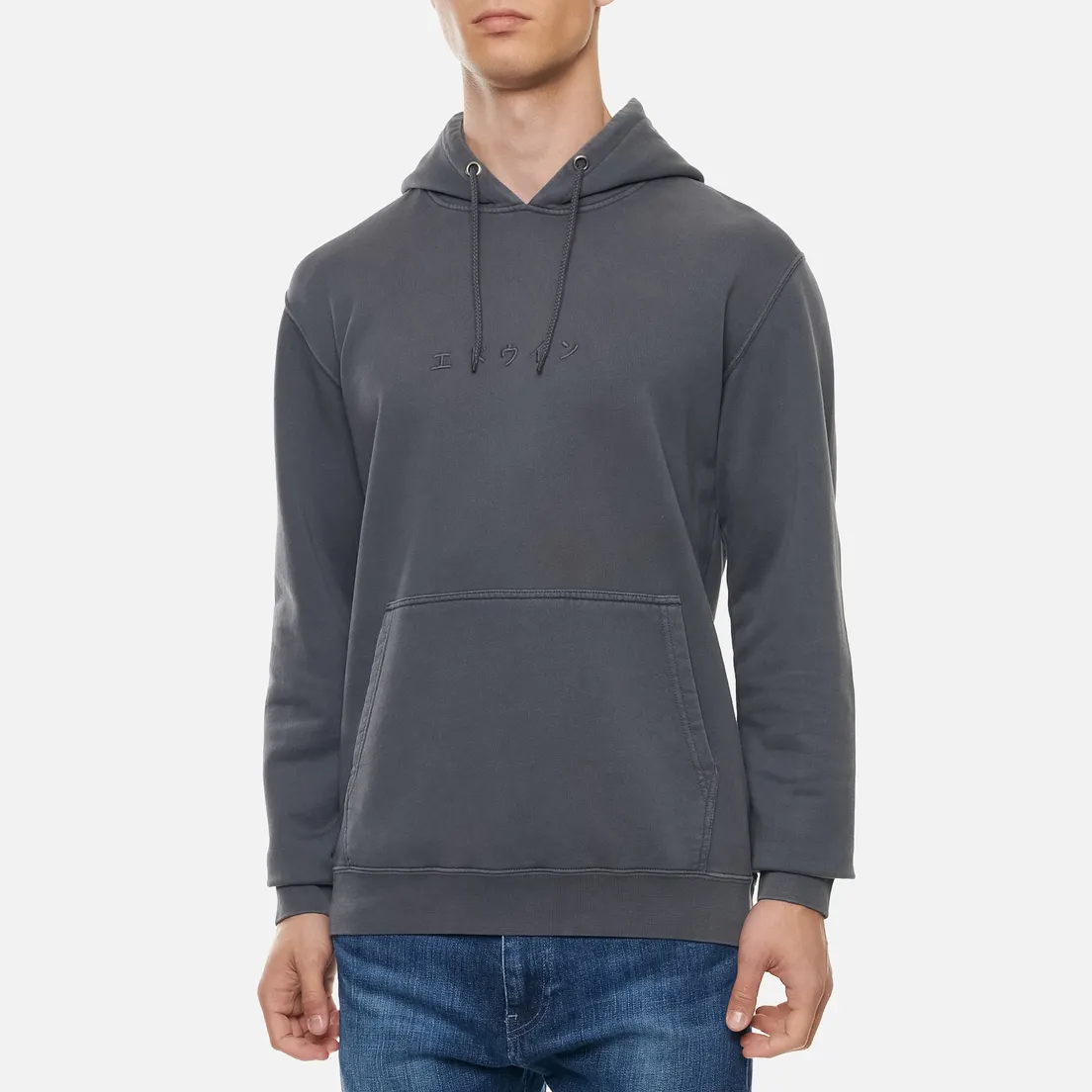 Edwin Мужская толстовка Katakana Hoodie Garment Dyed Faded Out