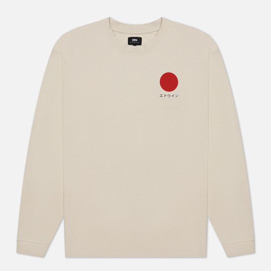 Мужской лонгслив Edwin Japanese Sun Silver Grey Garment Washed