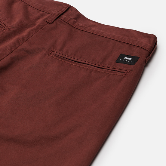 Мужские брюки Edwin 45 Chino PFD Compact Twill 9 Oz Root Beer Garment Dyed