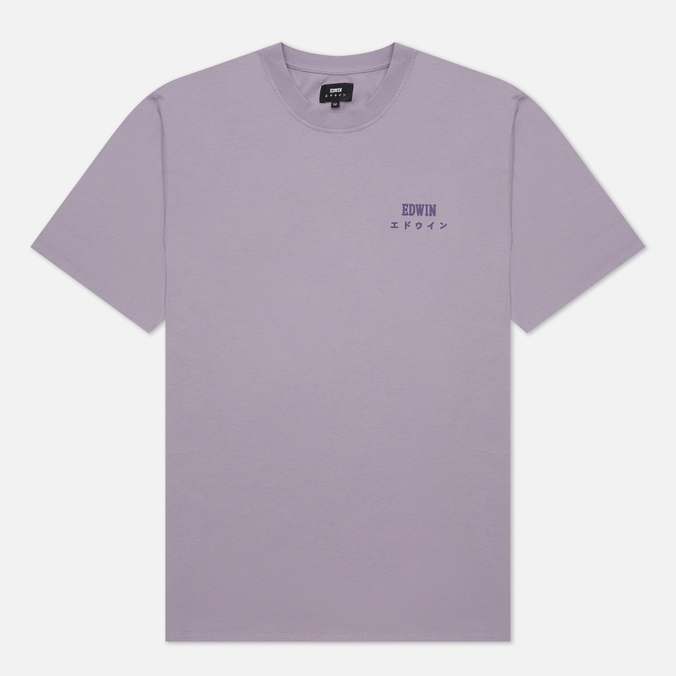 Мужская футболка Edwin, цвет фиолетовый, размер M I026690.0WS.67 Edwin Logo Chest - фото 1