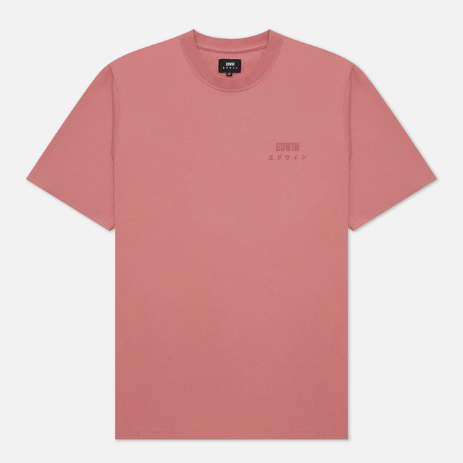Мужская футболка Edwin, цвет розовый, размер XXL I026690.0WT.67 Edwin Logo Chest - фото 1