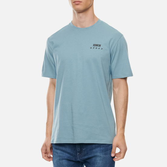 Мужская футболка Edwin Edwin Logo Chest Arona Garment Washed