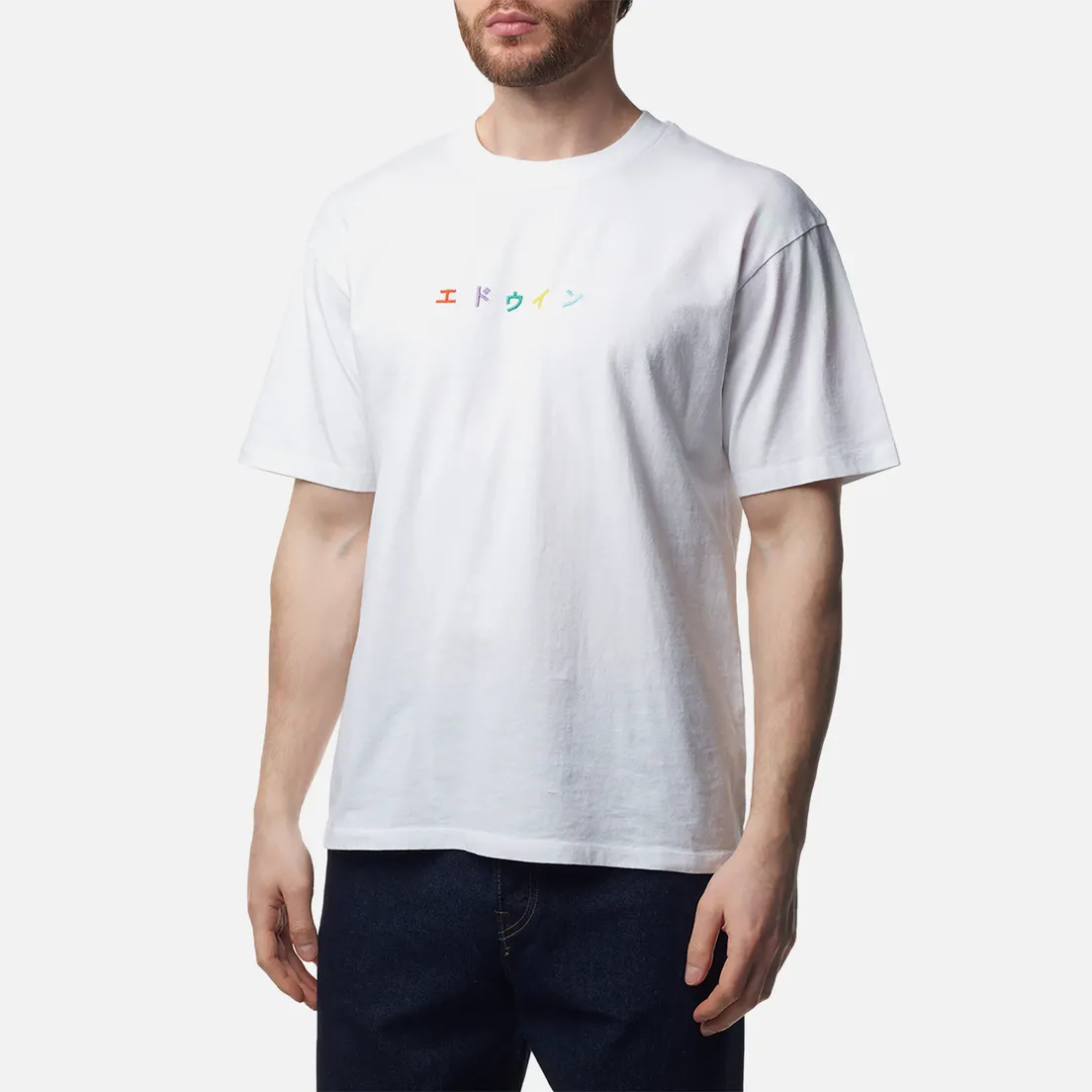 Edwin Мужская футболка Katakana Embroidery