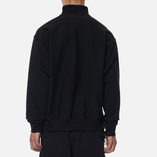 Мужская толстовка Carhartt WIP Half Zip American Script 12.3 Oz Black