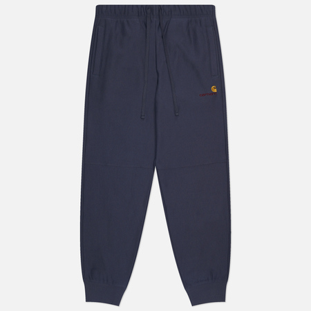 Мужские брюки Carhartt WIP American Script Jogging, цвет синий, размер L
