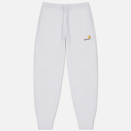 Мужские брюки Carhartt WIP American Script 12.3 Oz, цвет серый, размер XL